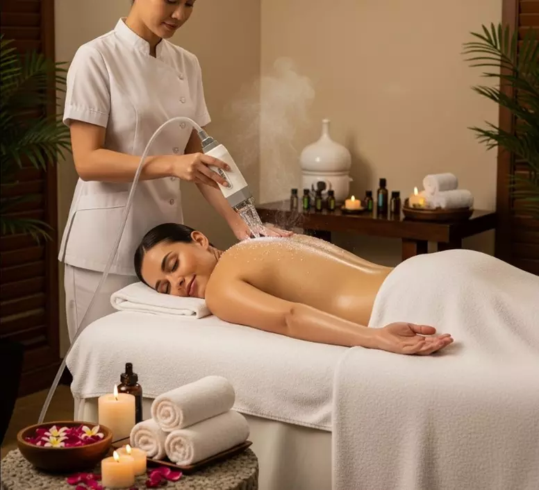 Get a 60-Min Full Body Massage & Lux, Back, /Hydrofacial Treatment
