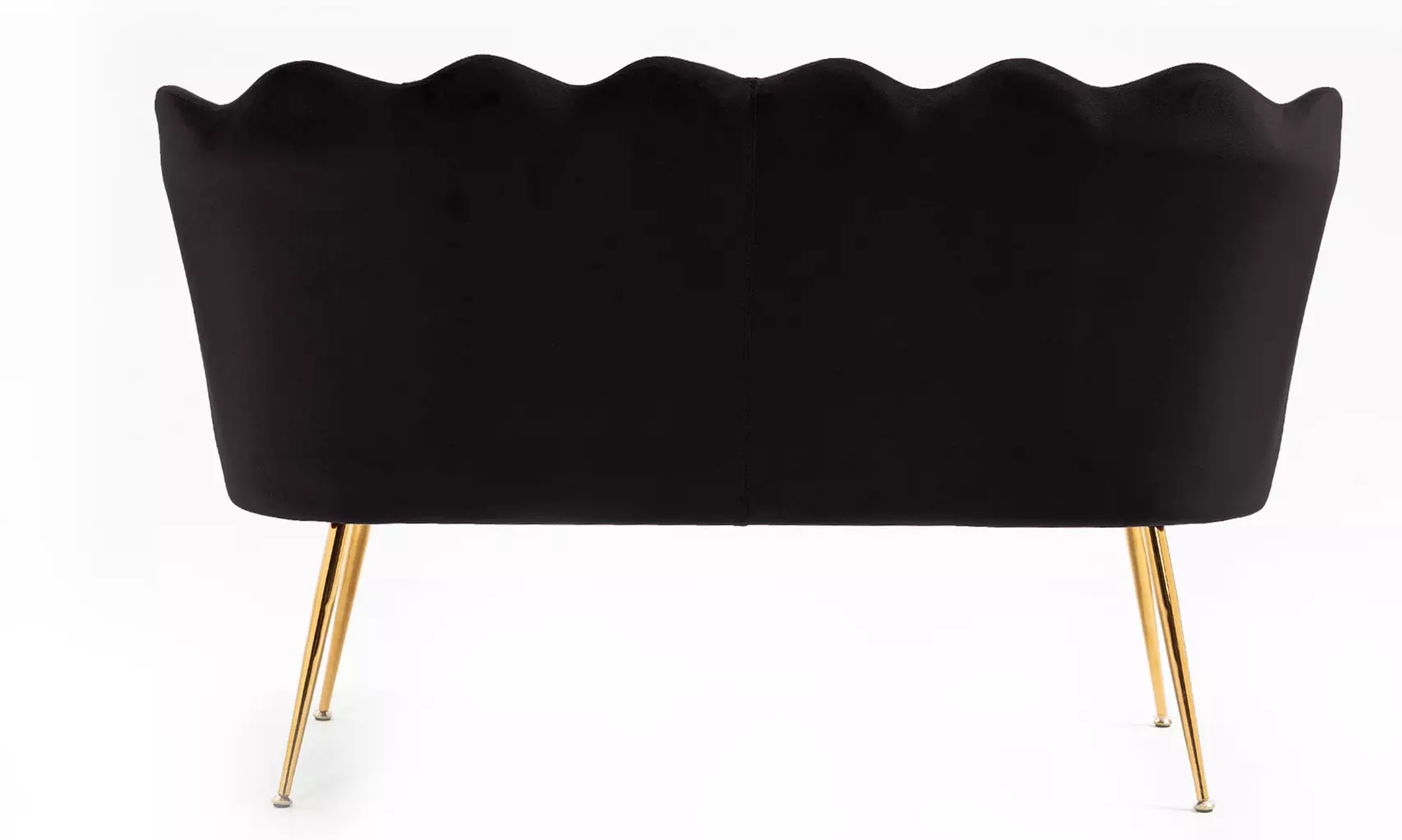 Divano a due posti a forma di conchiglia