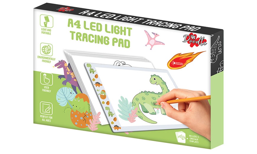 Image 8: Doodle A4 LED Light Tracing Pad