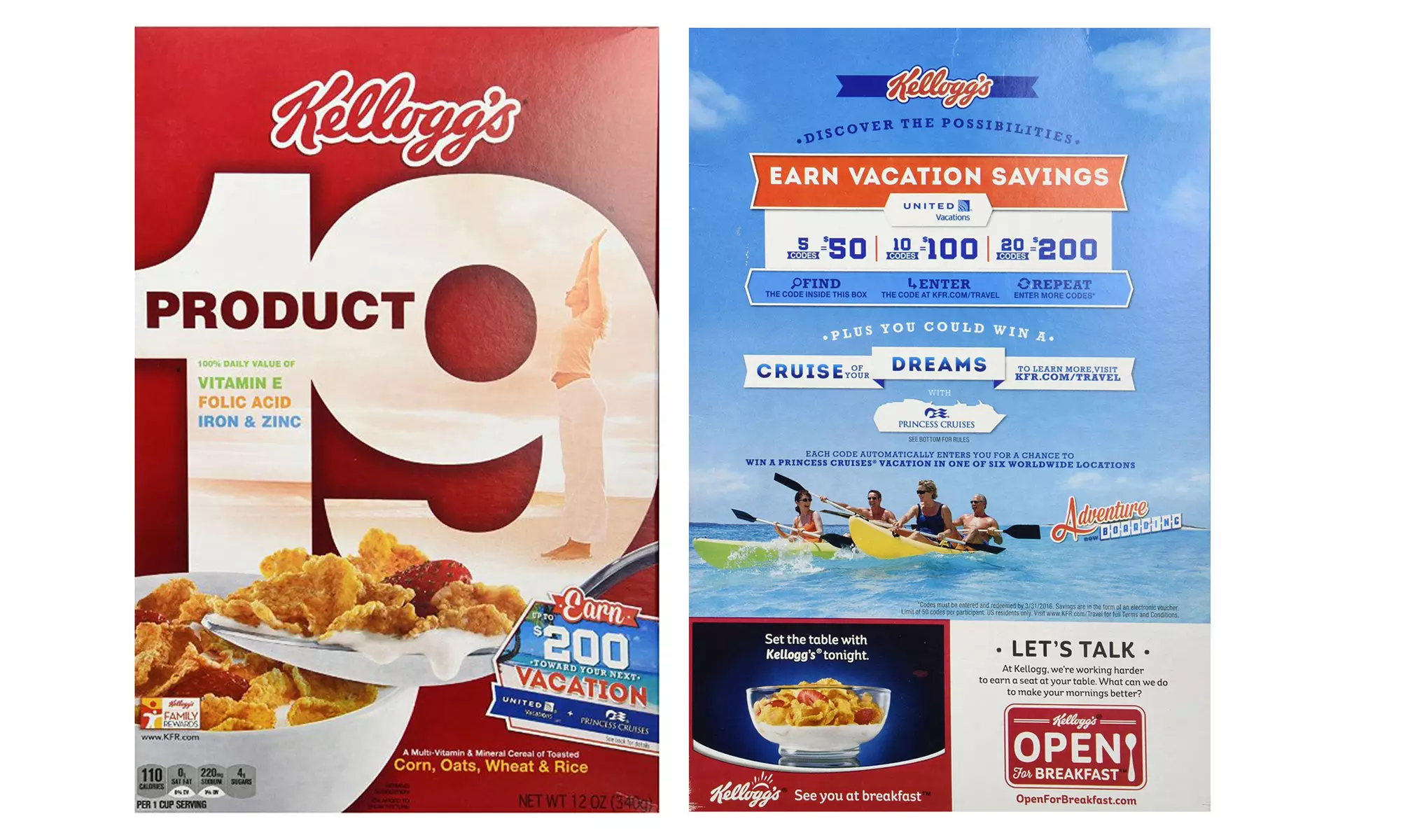 Kellogg's Product 19 Multivitamin Cereal (4-Pack) - Primary Image