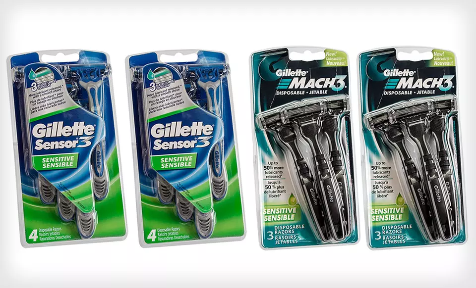 Gillette Disposable Razors (Up to 40% Off). Multiple Options Available. - Primary Image