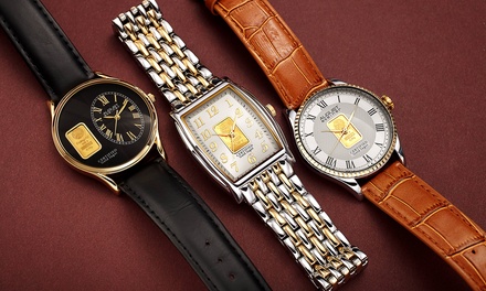 August steiner gold deals ingot watch