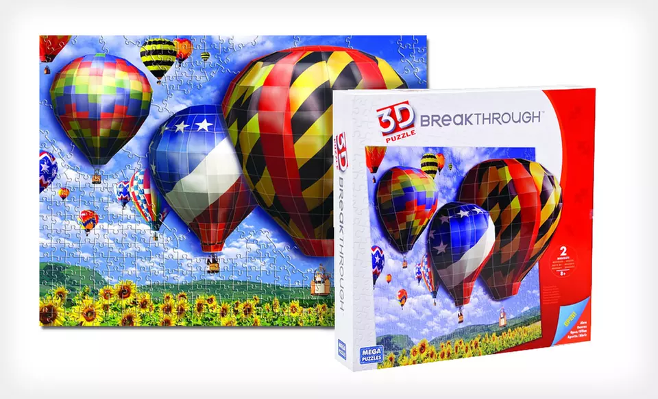 $14.99 for a Mega Puzzles Breakthrough 3D Puzzle ($19.99 List Price). Free Returns. - Second Medium