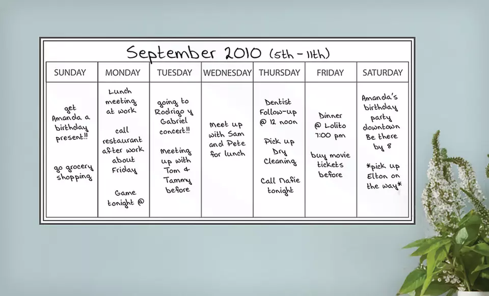 $7.99 for Wall Pops Dry-Erase Boards and Calendars (Up to $19.99 List Price). 9 Styles Available. Free Returns. - Primary Image