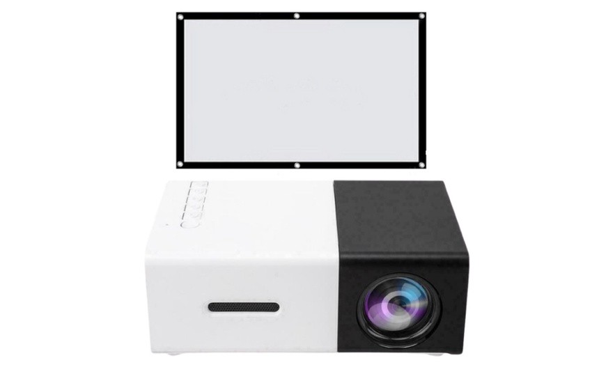 Image 3: YG-300 Mini Portable Projector