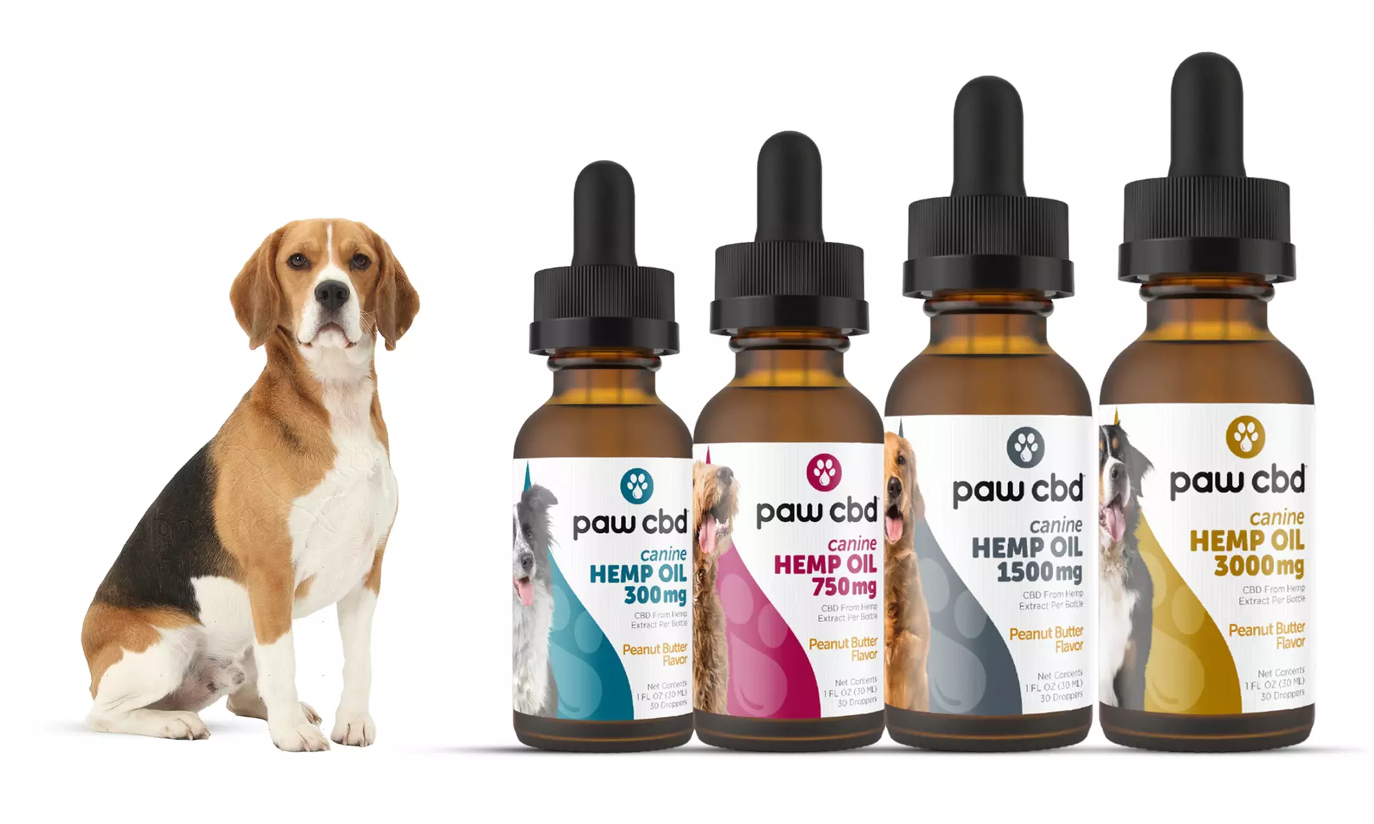 cbdMD CBD Dog Oil Tincture for Calmness & Health Support (300MG - 3000MG)