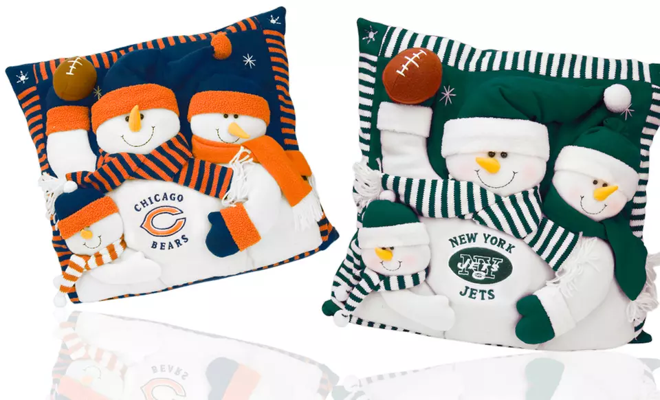 NFL Snowman Family Pillow. Multiple Teams Available. Free Returns. - Primary Image