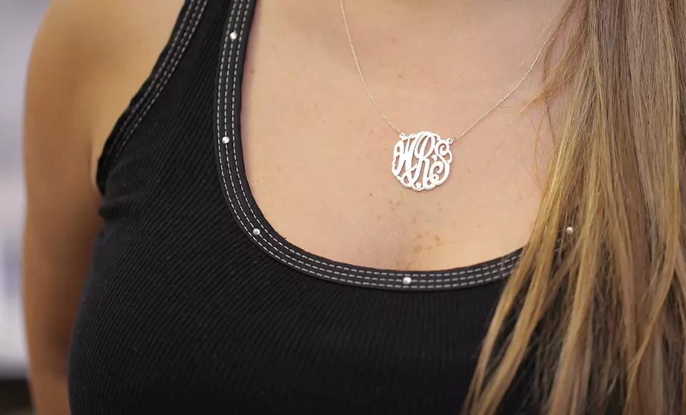 Personalized Monogram Necklace from Monogram Online. Limited Time $5 Off Price. - Second Medium