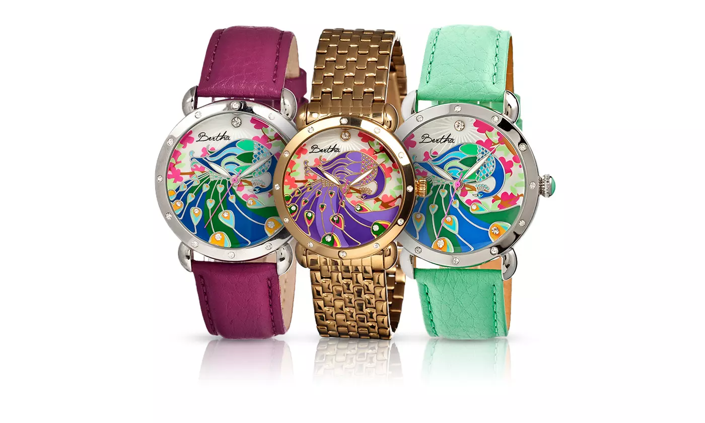 Bertha Didi Ladies' Stainless Steel Bracelet or Leather Strap Watch - Primary Image