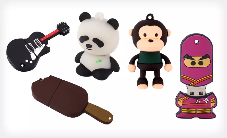 $8 for an HDE 4GB USB Flash Drive ($19.95 List Price). Eight Styles Available. Free Returns. - Primary Image