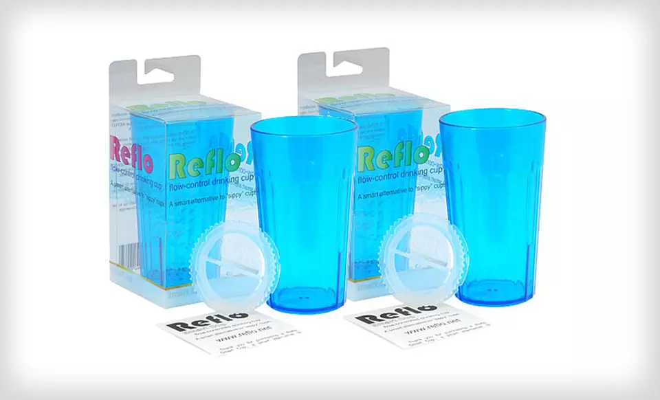2-Pack of Reflo Smart Cups in Blue, Clear, Green, or Red-Violet. Free Returns. - Second Medium