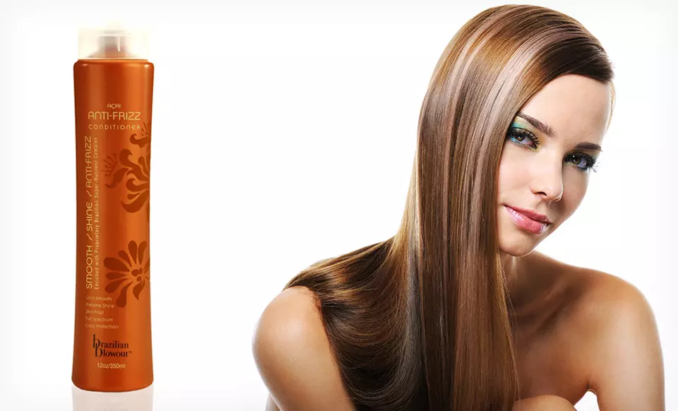 12-Ounce Bottle of Brazilian Blowout Acai Anti-Frizz Conditioner. - Primary Image
