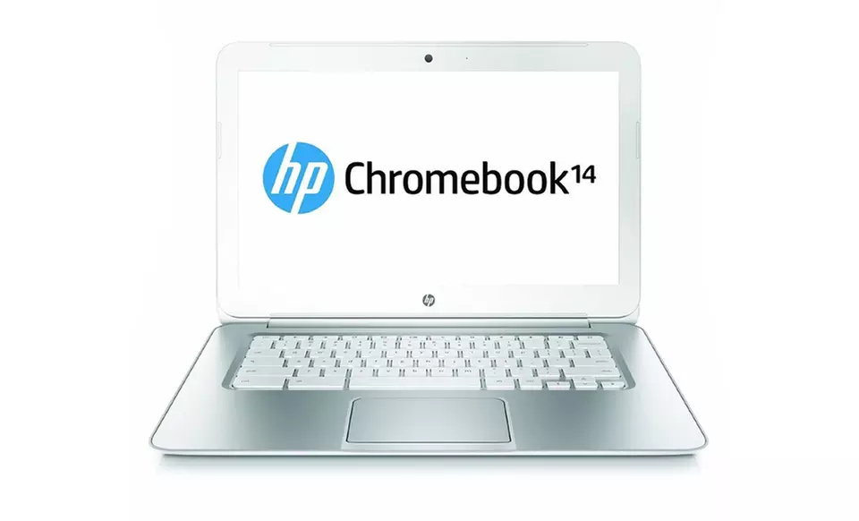 HP 14" Chromebook with a 16GB SSD (Manufacturer Refurbished). Free Returns. - Primary Image