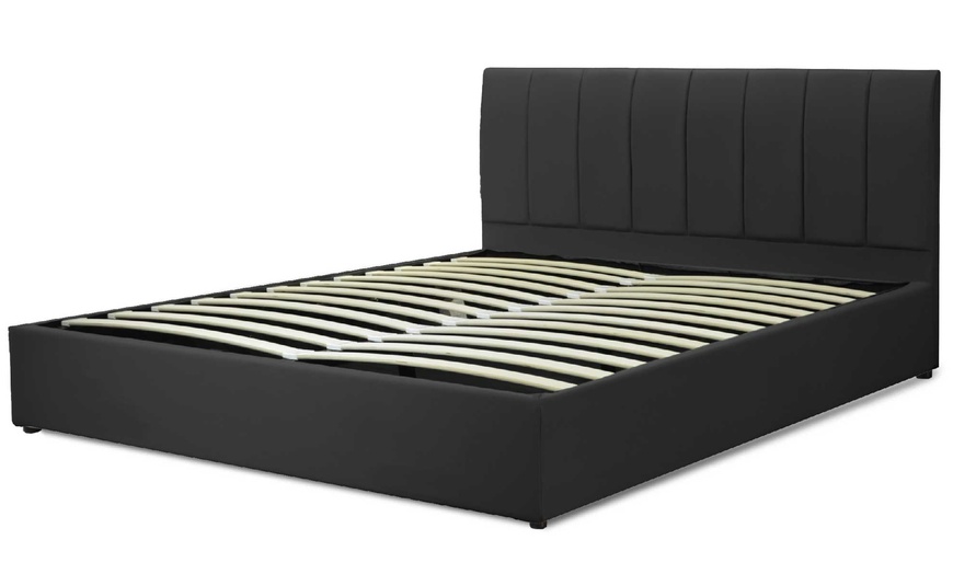 Image 8: Lit coffre Sampur "Barcelone" similicuir, matelas ''Cosmos'' en option