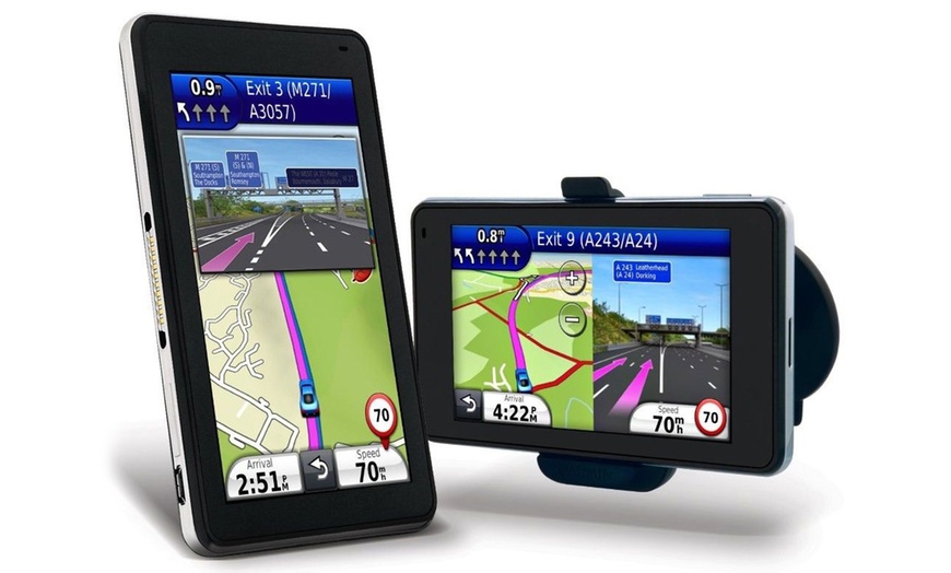 Image 1: Bluetooth Sat Nav GPS With Maps