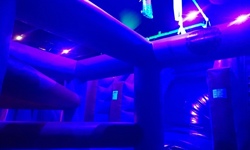 Image 4: Two-Hour Admission to Glow in the Dark Inflatable Park for One or Two 