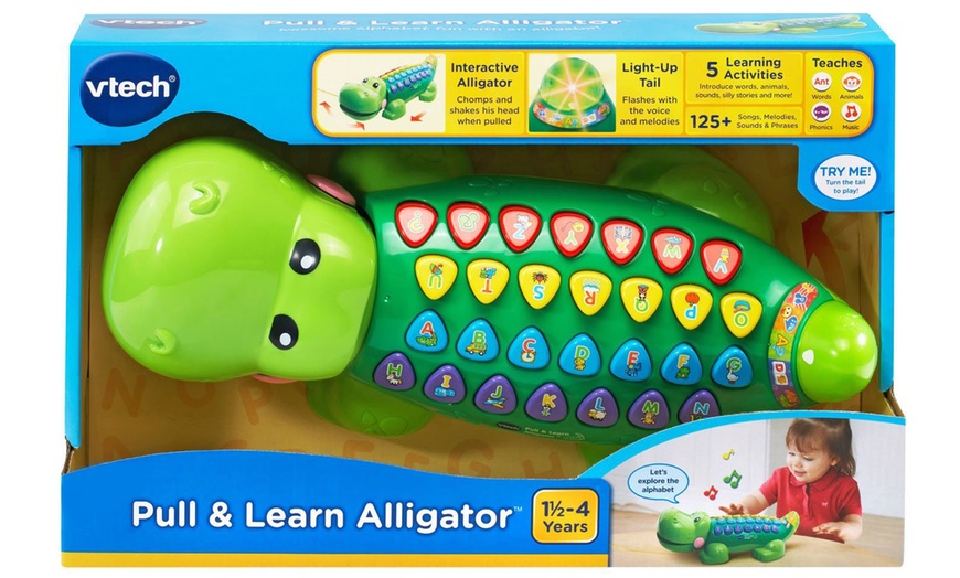 Image 3: VTech Alpha Gator Learning Toy