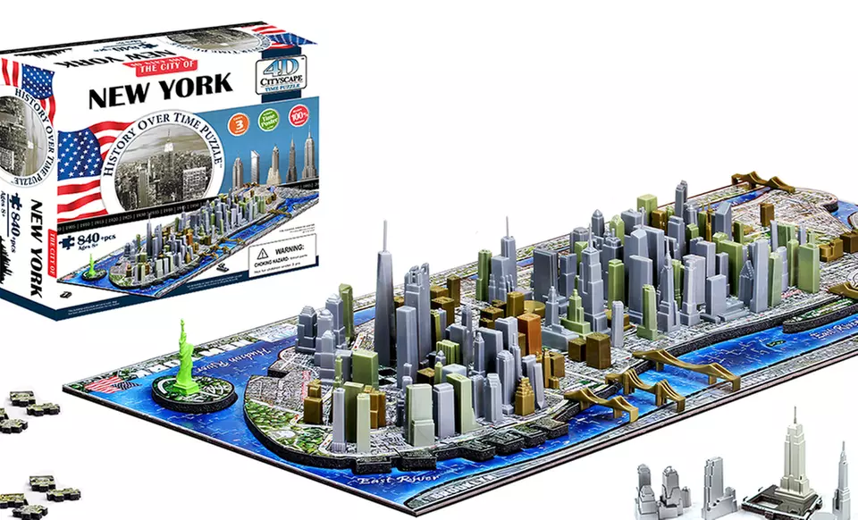 $24.99 for a 4D Cityscape Map Puzzle ($39.99 List Price). Multiple Maps Available. Free Shipping and Returns. - Primary Image