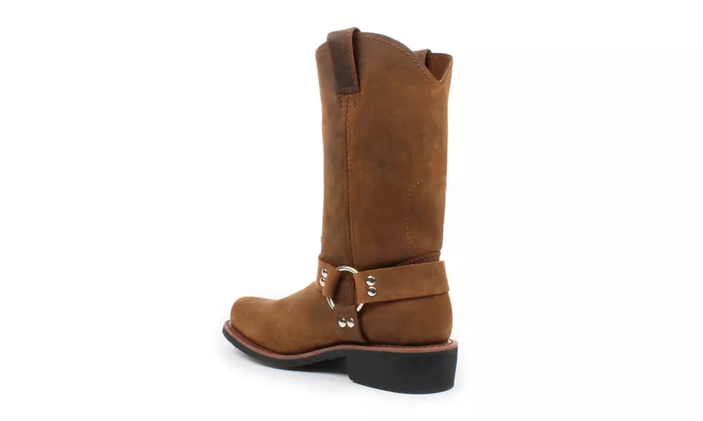 Genuine Leather Welted Construction Men's 12" Biker Harness Boot - Second Medium