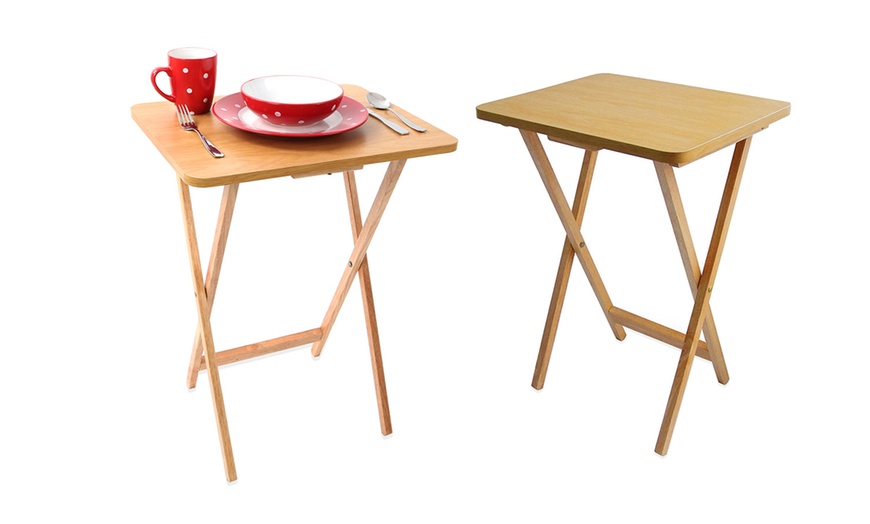 Image 1:  Folding Snack Table 