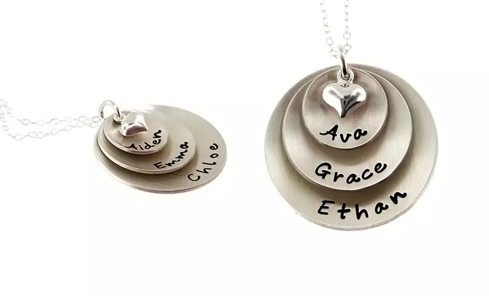 Customizable Pendant Necklaces from AJ’s Collection (Up to 56% Off). 2 Options Available. Free Standard Shipping. - Primary Image