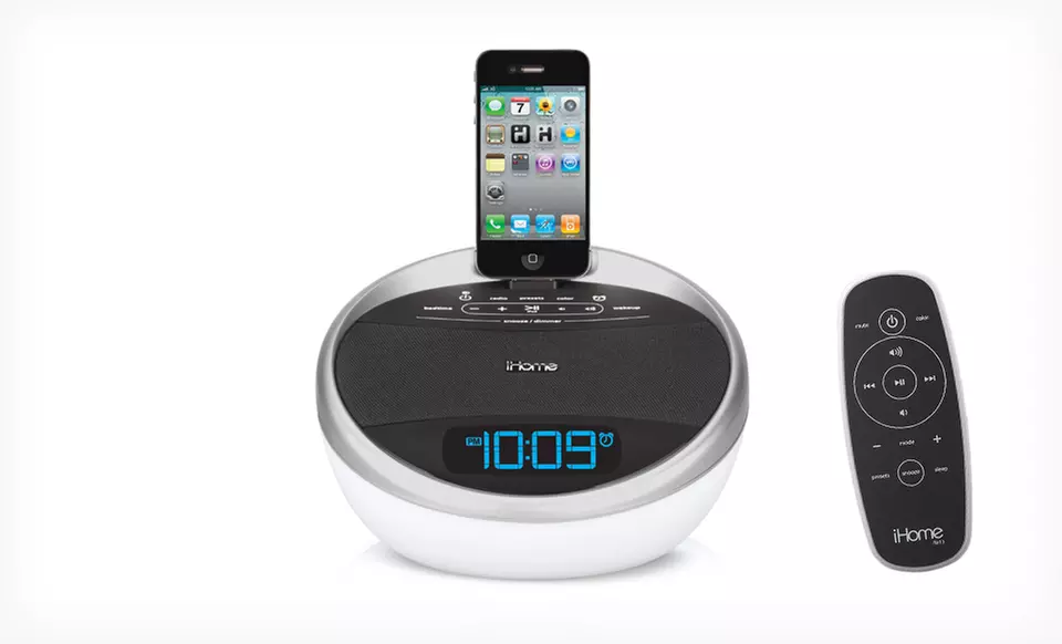 iHome App-Enhanced Color-Changing Alarm Clock for iPhone and iPod﻿. Free Returns. - Second Medium