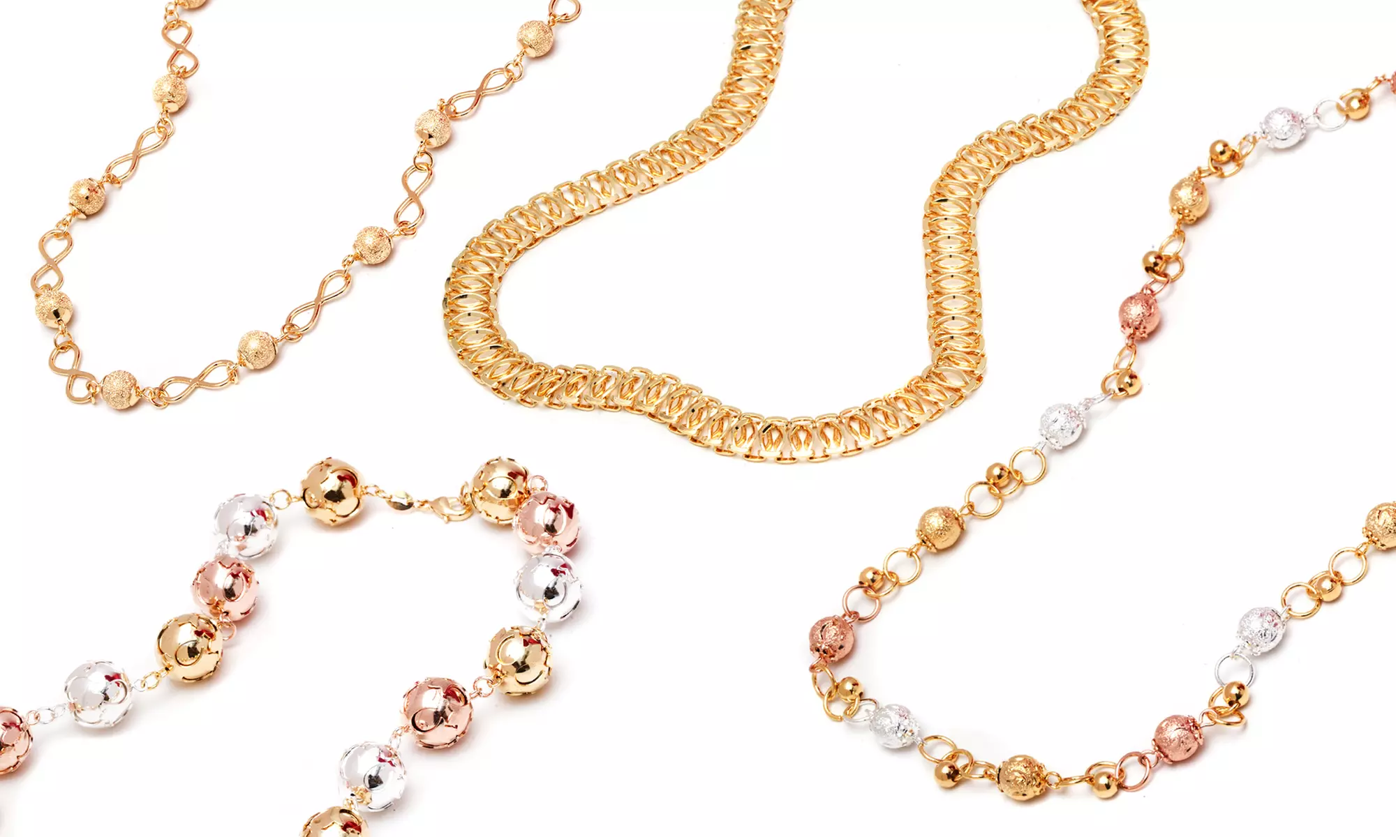 18K Gold or Rose Gold Chain Necklaces - Primary Image