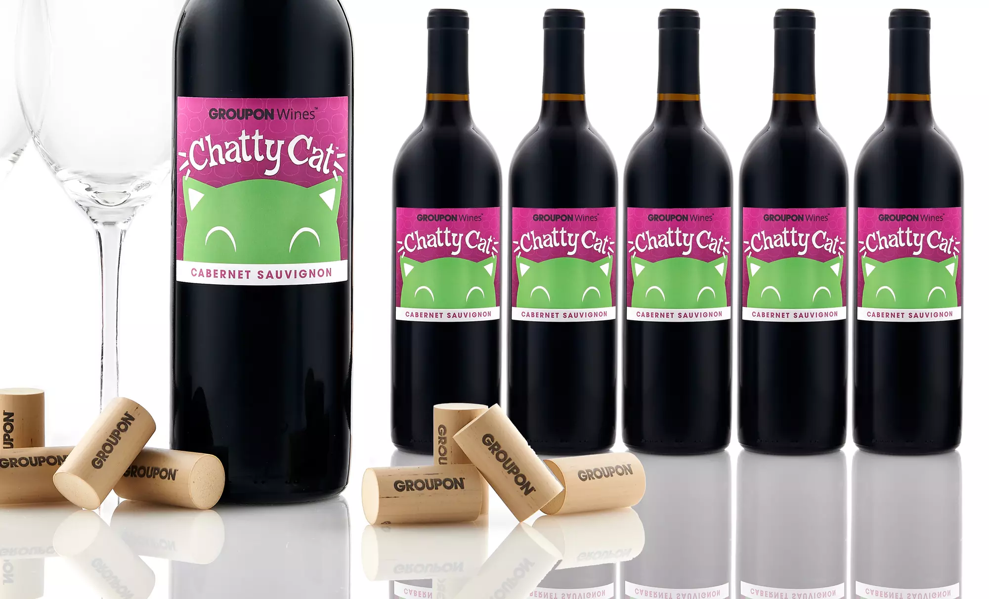 Exclusive Groupon Wines: 6 Bottles of Chatty Cat Cabernet Sauvignon  - Primary Image