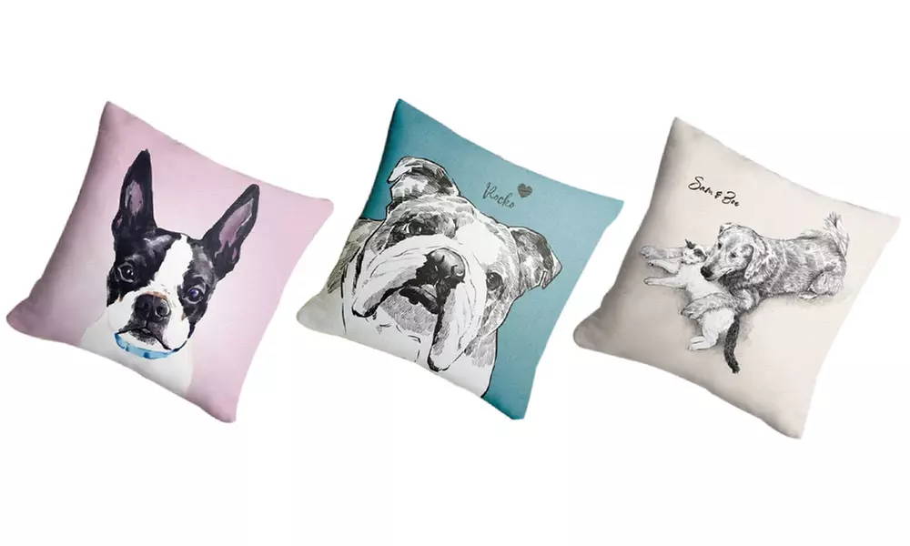 78% Off Personalized Pet Portrait Pillow from Justyling