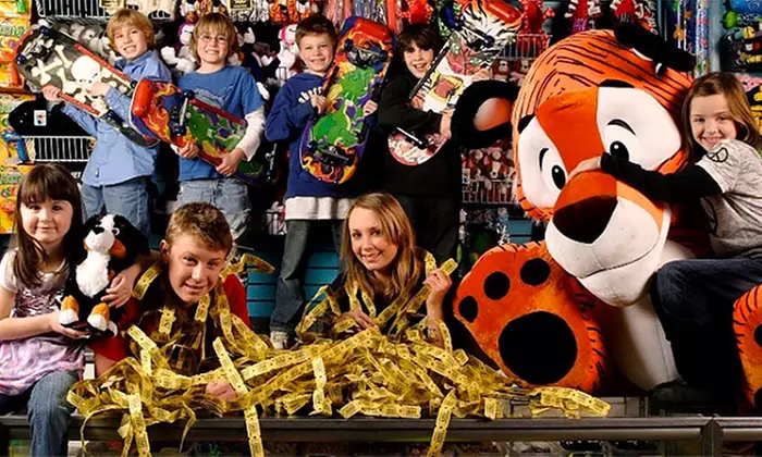 $18 for Nickel City Family Entertainment Center Visit for Four with Pizza, Pop, and Gameplay ($31.99 Value)  - Primary Image