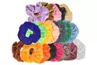 Velvet Elastic Hair Tie Scrunchies (20-80-Pack) - Second Medium