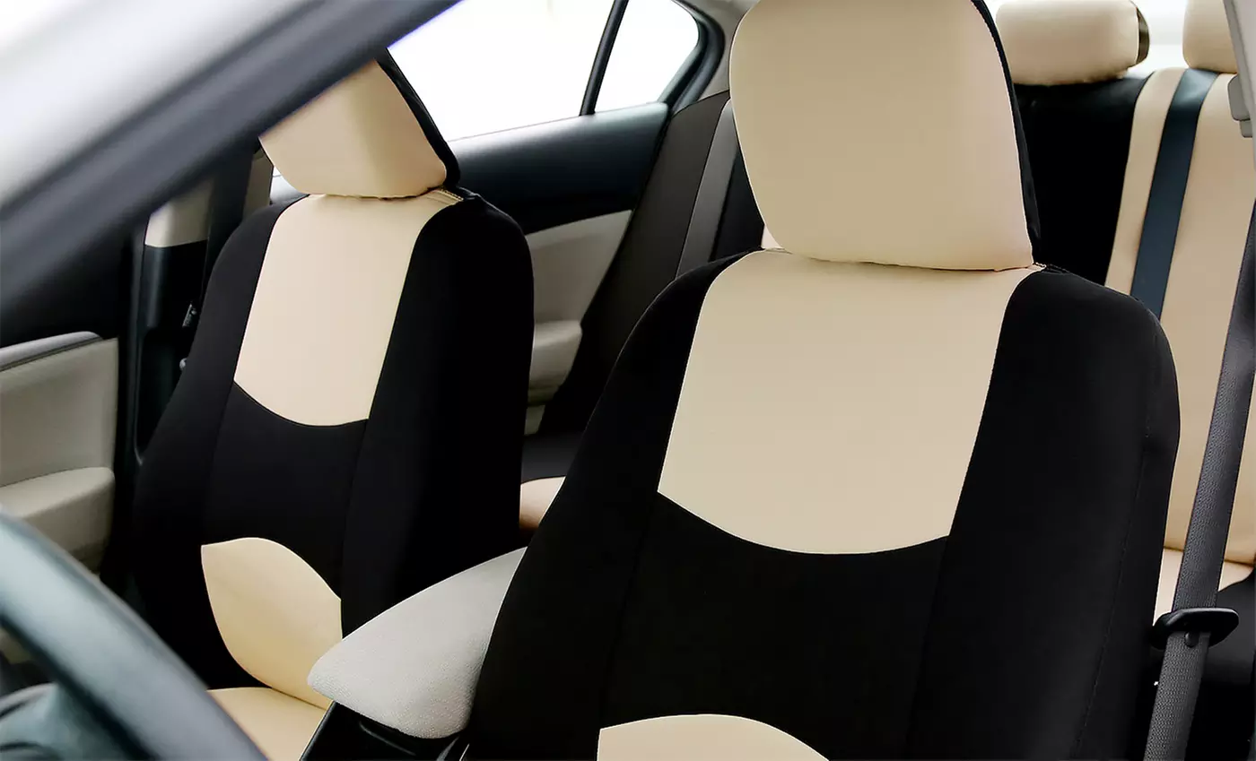 Full Set of Fabric Car-Seat Covers - Primary Image