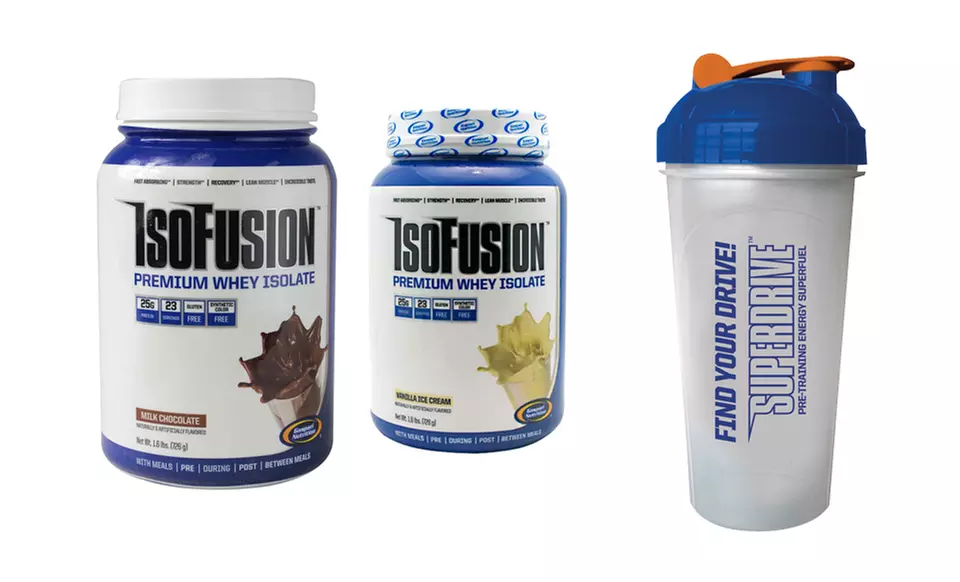 Gaspari Nutrition IsoFusion Protein Powder with Shaker. Multiple Flavors Available.  - Primary Image