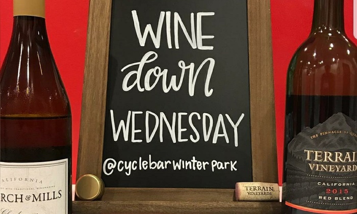 cyclebar wine down wednesday