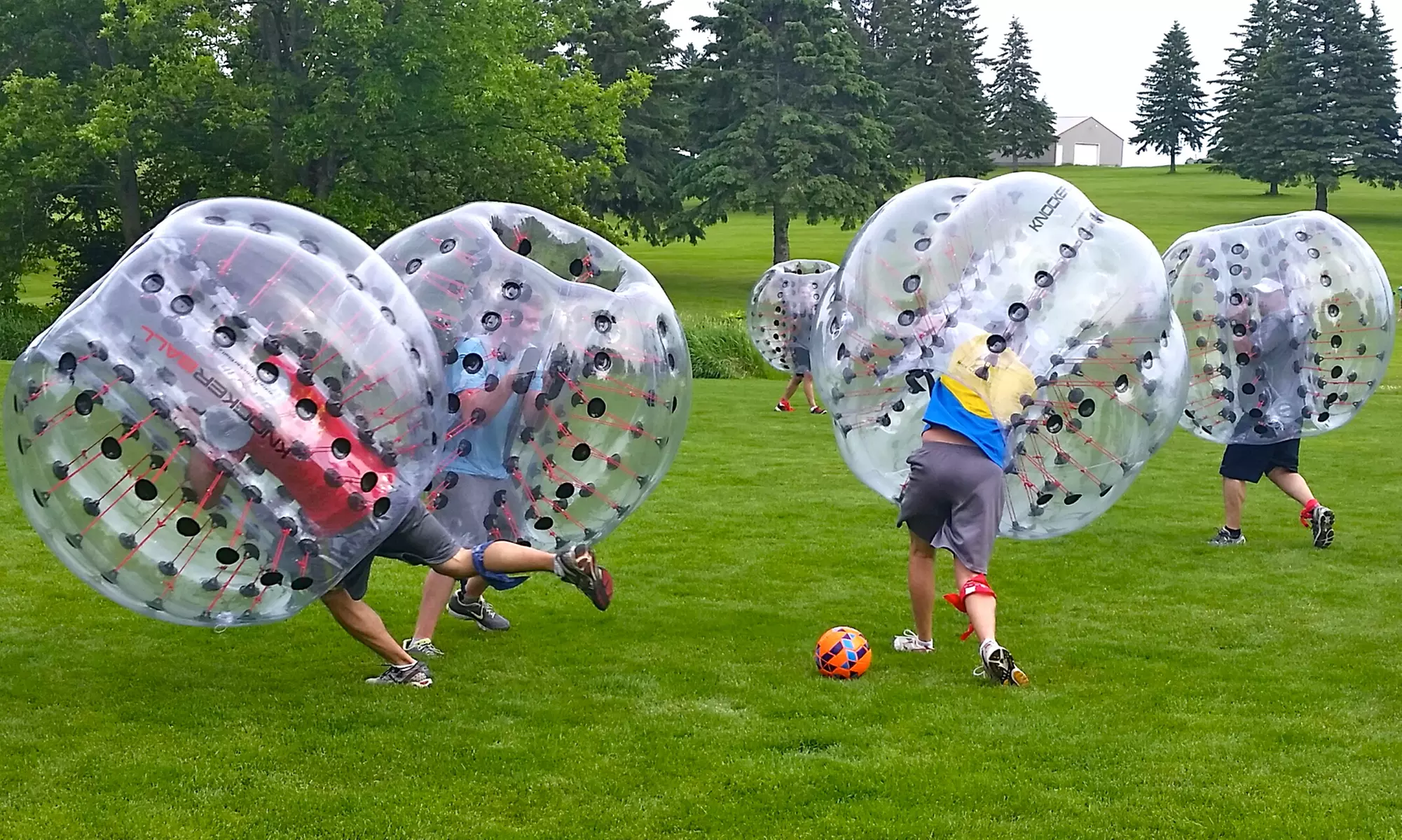 One- or Two-Hour Bubble-Soccer Party with 10 Bubbles from Bubble Smash Sports (Up to 67% Off) - Primary Image