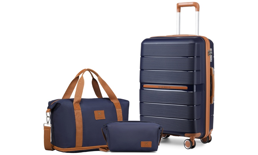 Image 4: One or Three Suitcase Set and Travel Bag