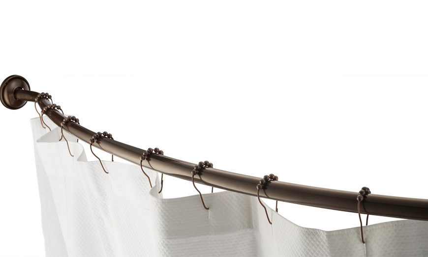 72" Curved Shower-Curtain Rod | Groupon