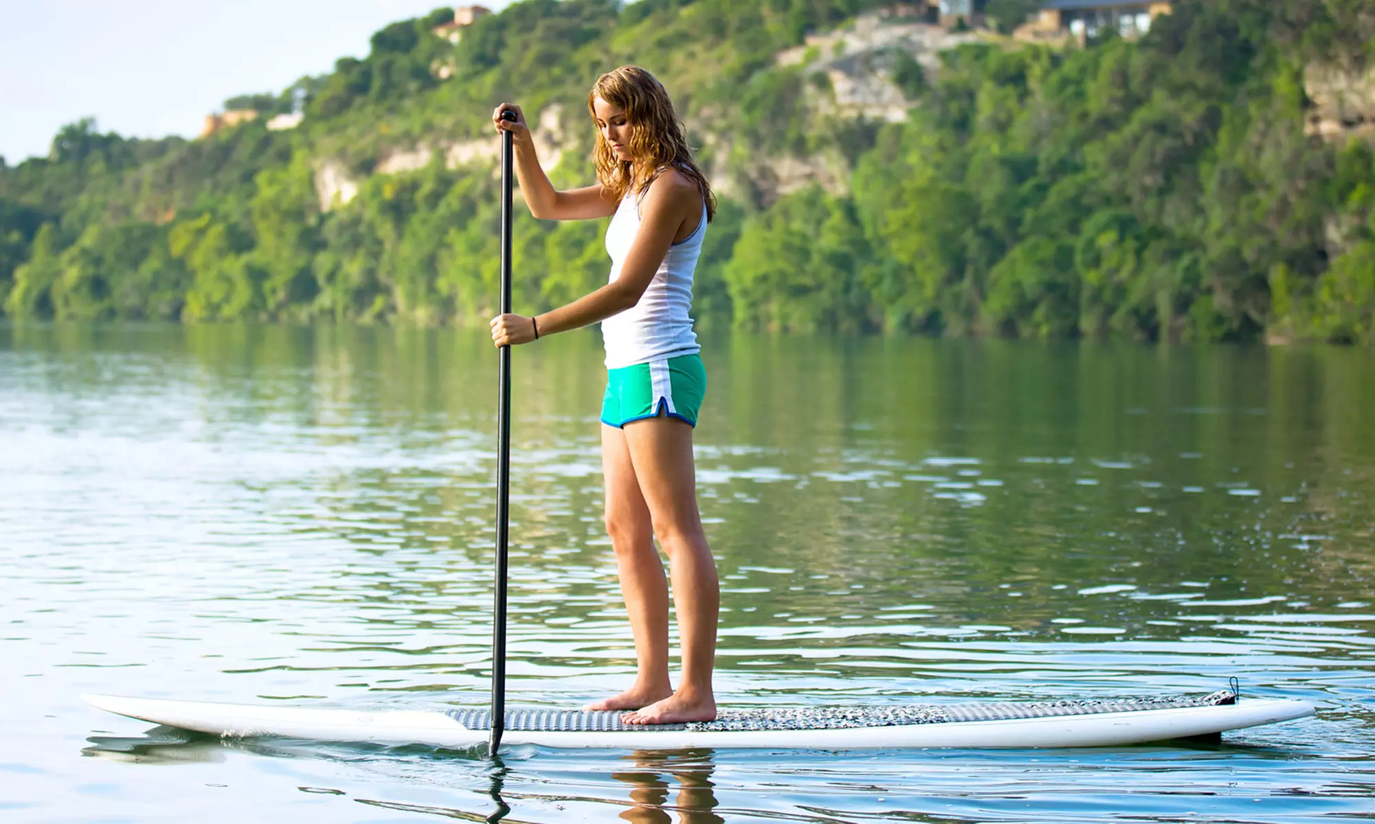 One-Hour Standup-Paddleboard Lesson with Board Rental for One or Two at H2O Trash Patrol (Up to 63% Off)  - Primary Image