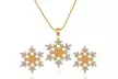 1 ou 2 ensembles de collier et boucles d'oreilles en forme de flocons de neige - Image 6