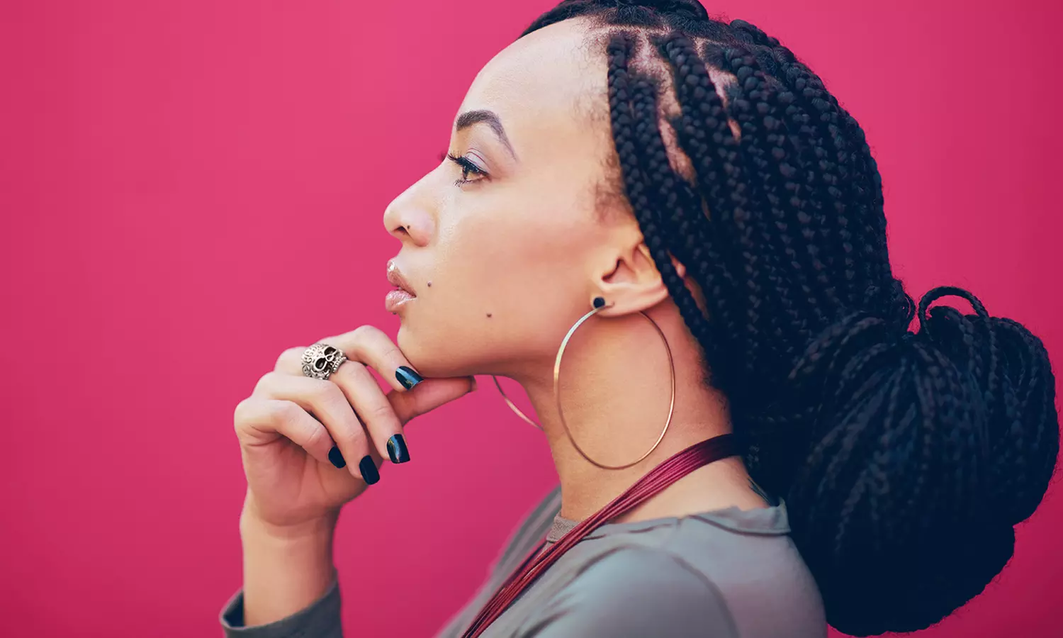 Four or Six Feed-In Braids at Oluchi African Hair Braiding (Up to 40% Off) - Primary Image