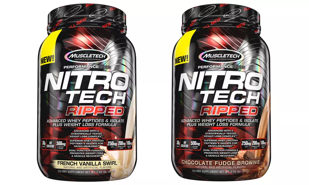 Nitro Tech Ripped Whey Protein + Weight Loss Formula; 2 Lb.  - Primary Image