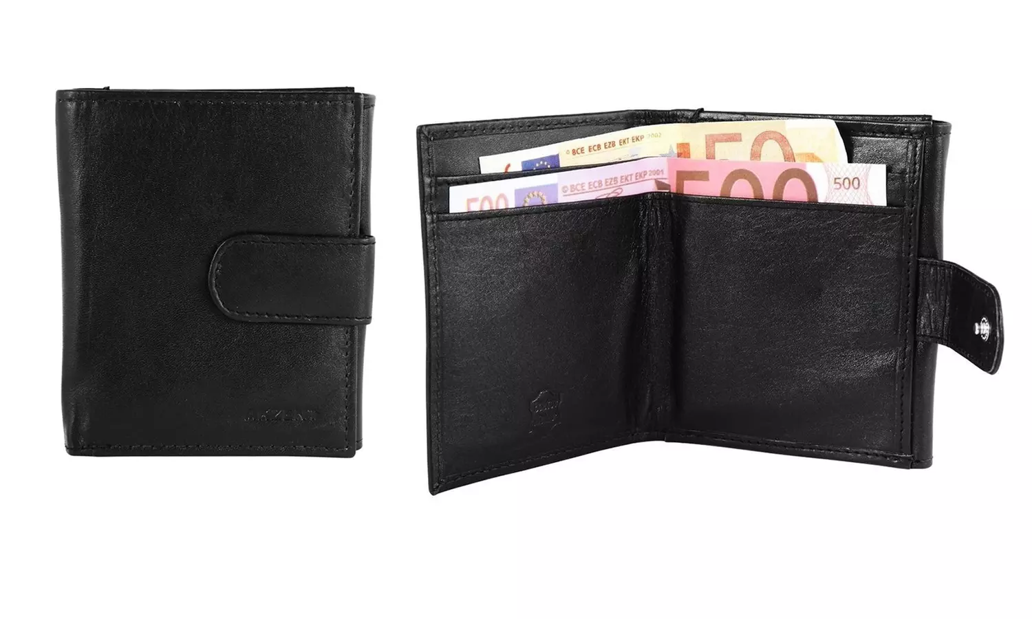 1x, 2x, oder 3x Herren- oder Unisex-Geldbörse aus Leder