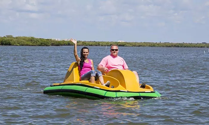 One-Hour Pedal Boat Rental with Drinks for Up to Two or Four People from Rose Bay Water Sports (Up to 40% Off) - Primary Image