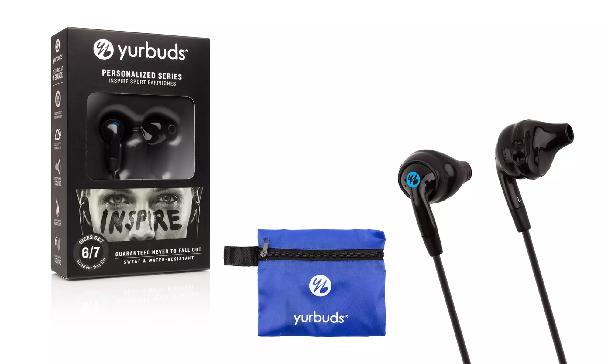 Yurbuds Powered by JBL Athletic Earphones - Second Medium