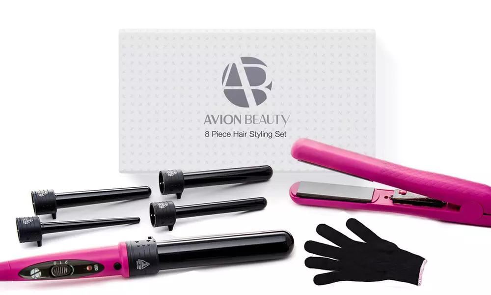 Avion Beauty Curling Wand and Flat Iron Set (8-Piece) - Primary Image