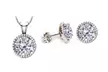 Earring and Pendant Set Made with Swarovski Elements. Multiple Styles Available. - Second Medium