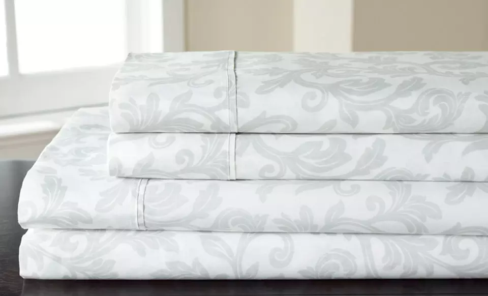250TC Home Style Damask Sheets - Second Medium