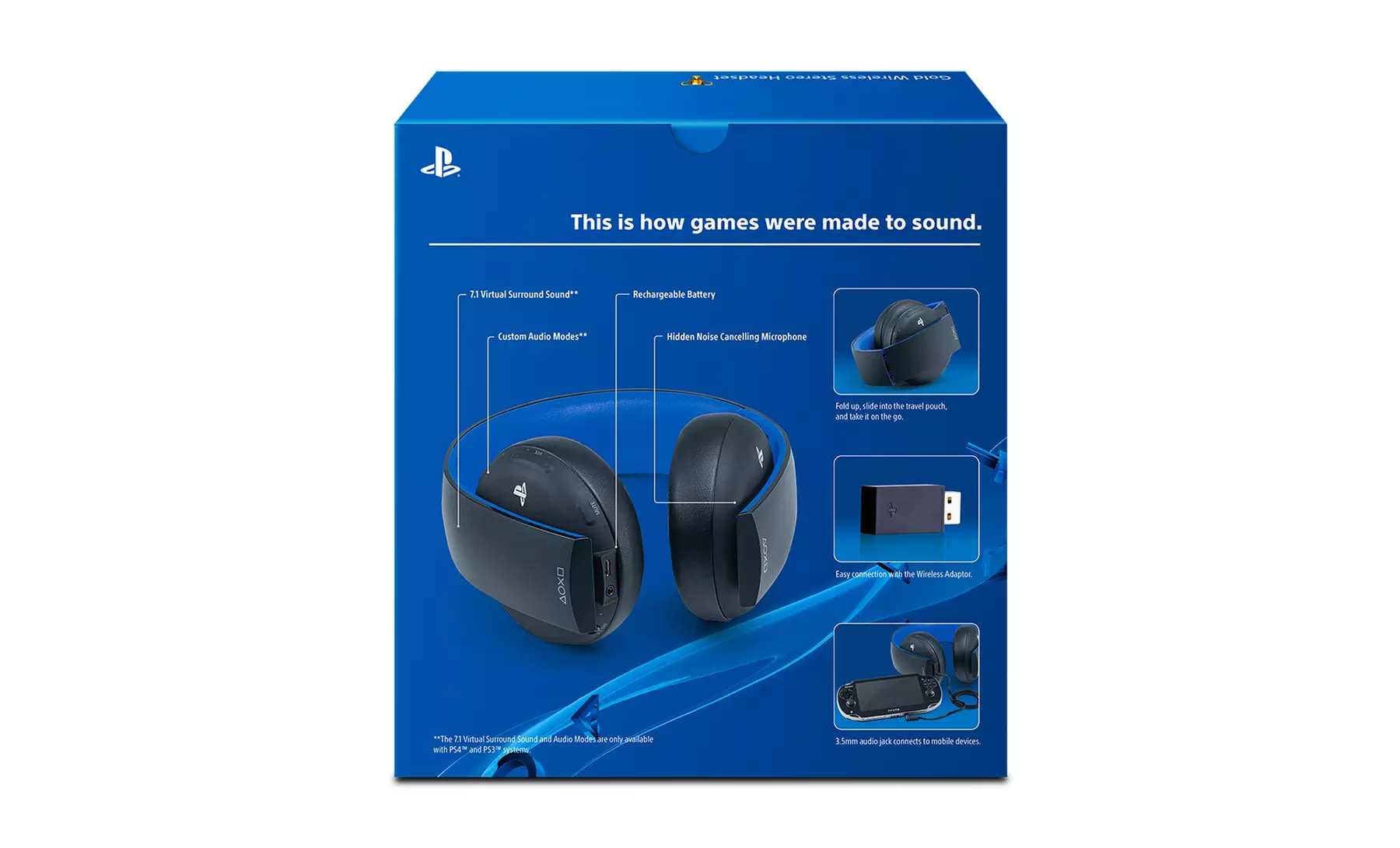 Sony PlayStation Gold Wireless Stereo Headset for PS4, PS3, PS Vita, PC, Mac, and Mobile Devices - Second Medium