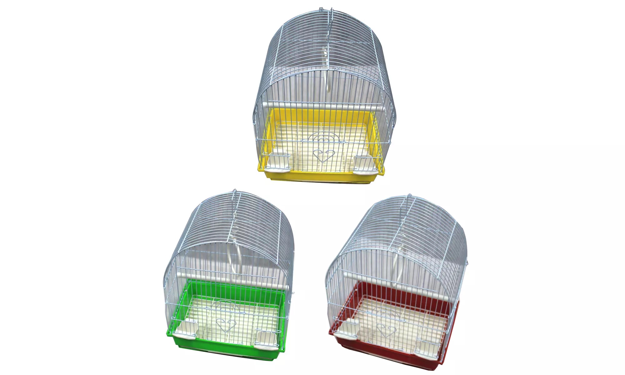 Dome-Top Birdcages with Perch, Cups, and Ring - Primary Image