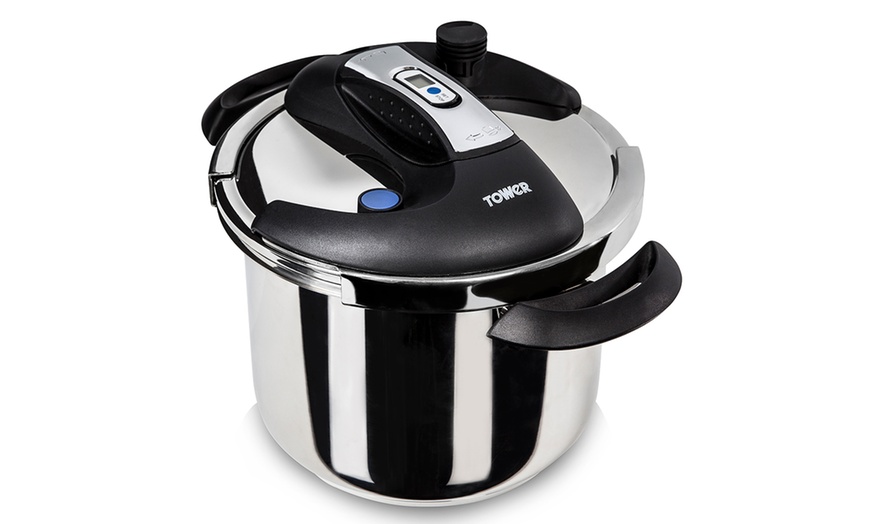 tower 6 litre sure touch pressure cooker